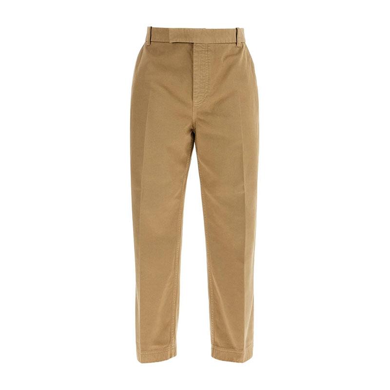 THOM BROWNE Cotton Twill Utility Pants Camel Classic Trousers MTU335W F0576 275