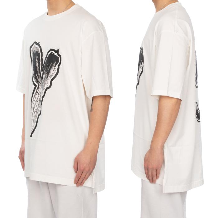Y-3 Men’s Logo GFX Oversized T-Shirt White