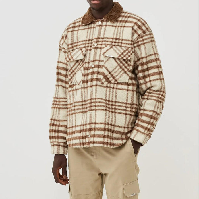 REPRESENT Check Fleece Pleated Work Jacket M06074 211