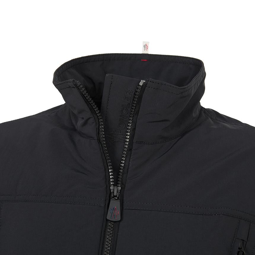 Moncler Tricot Padded Zip-Up Cardigan for Women Black
