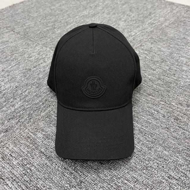 Moncler Logo Patch Baseball Cap Black