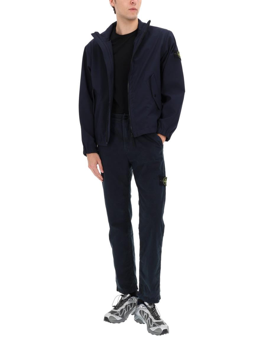 STONE ISLAND Nylon Bomber Jacket Black Men's Outerwear