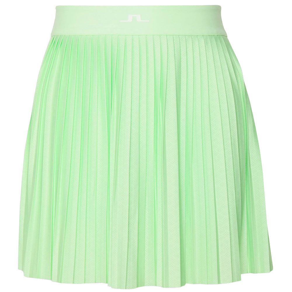 J LINDEBERG Patina Green Vinks Logo Mini Skirt