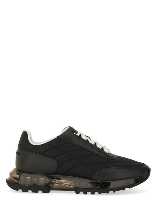 GIVENCHY Padded Nylon Leather Low-Top Sneakers Black Men’s BH00 AYH1 WF