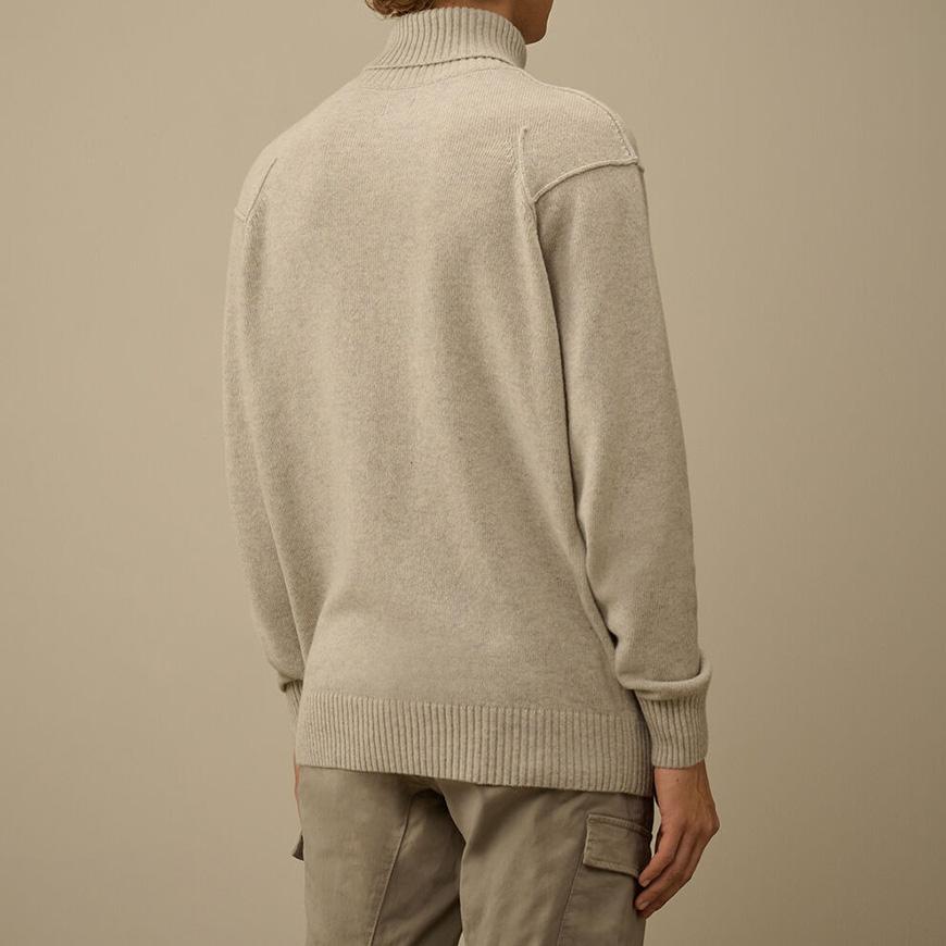 CP Company Men’s GRS Lambswool Turtleneck Knit Sweater 19CMKN166A 110149A M13