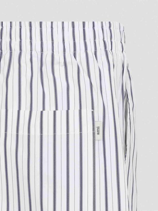 AMI Men’s Cotton Casual Shorts USO806 CO0220 A074 WHITE INK DOM