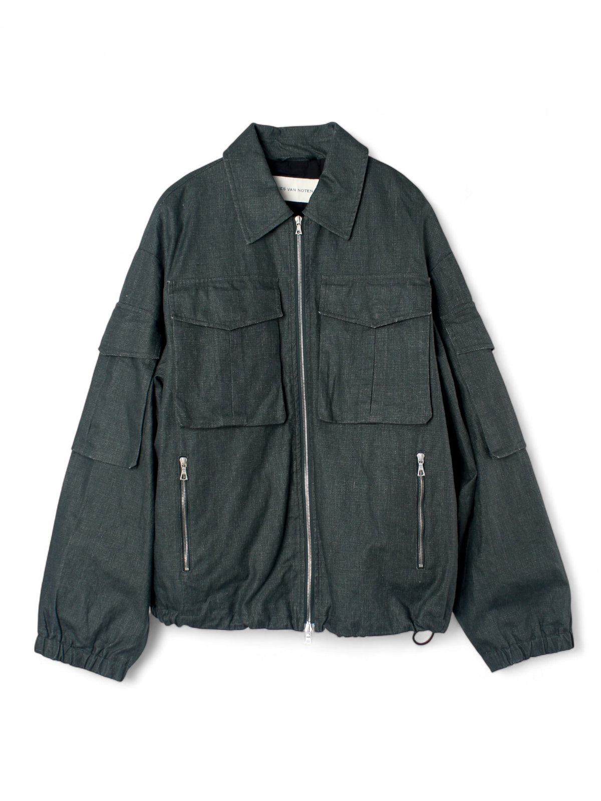 Dries Van Noten Men's Coated Linen Jacket 241 020509 8372 605