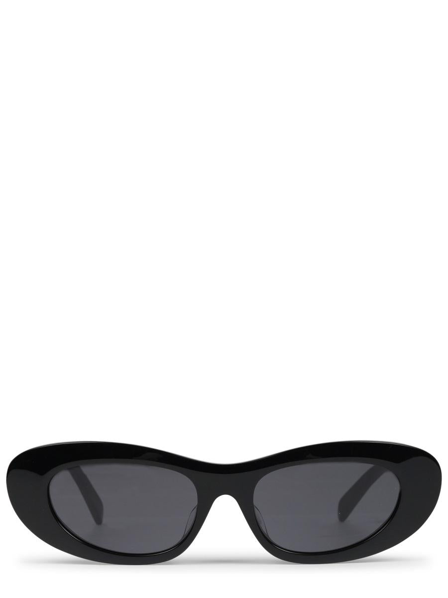 CELINE Black Acetate Square Sunglasses