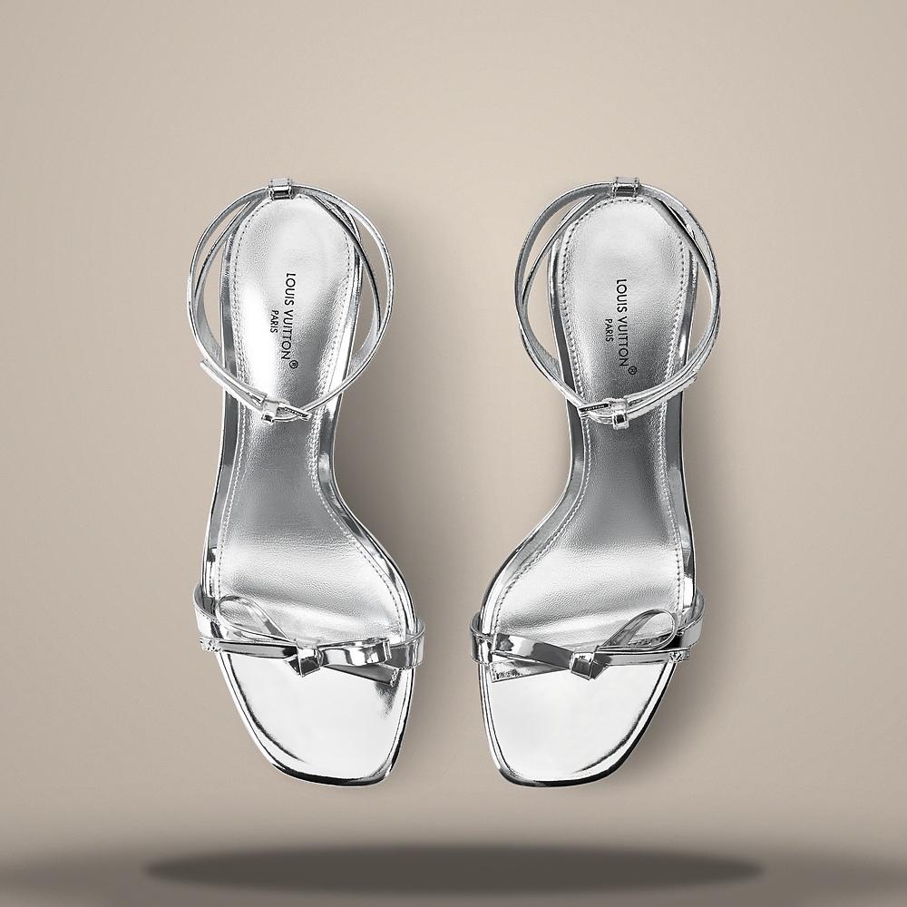 Louis Vuitton LV Cube Men's Silver Sandals 1AKGUF