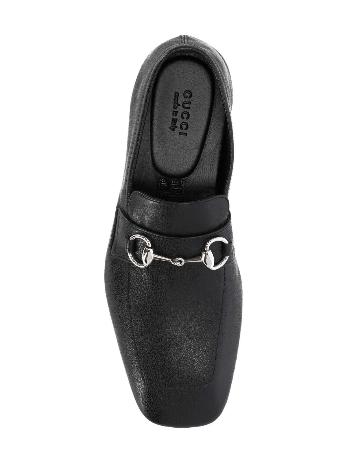 GUCCI Black Leather Loafer Shoes for Women