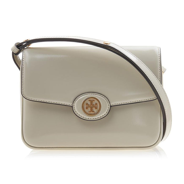 Tory Burch Robinson Shoulder Bag Yellow Leather Women’s