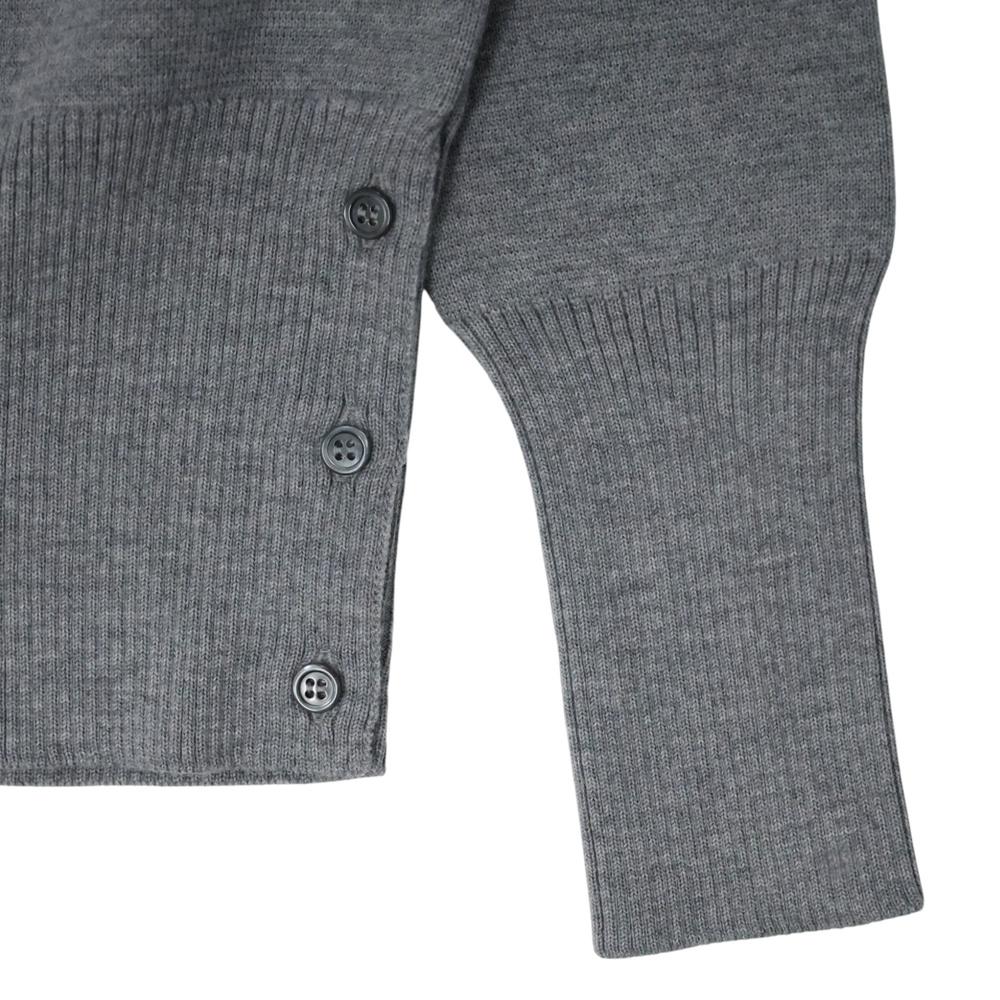 THOM BROWNE Diagonal Milano Stitch Women’s Round Neck Knit Sweater