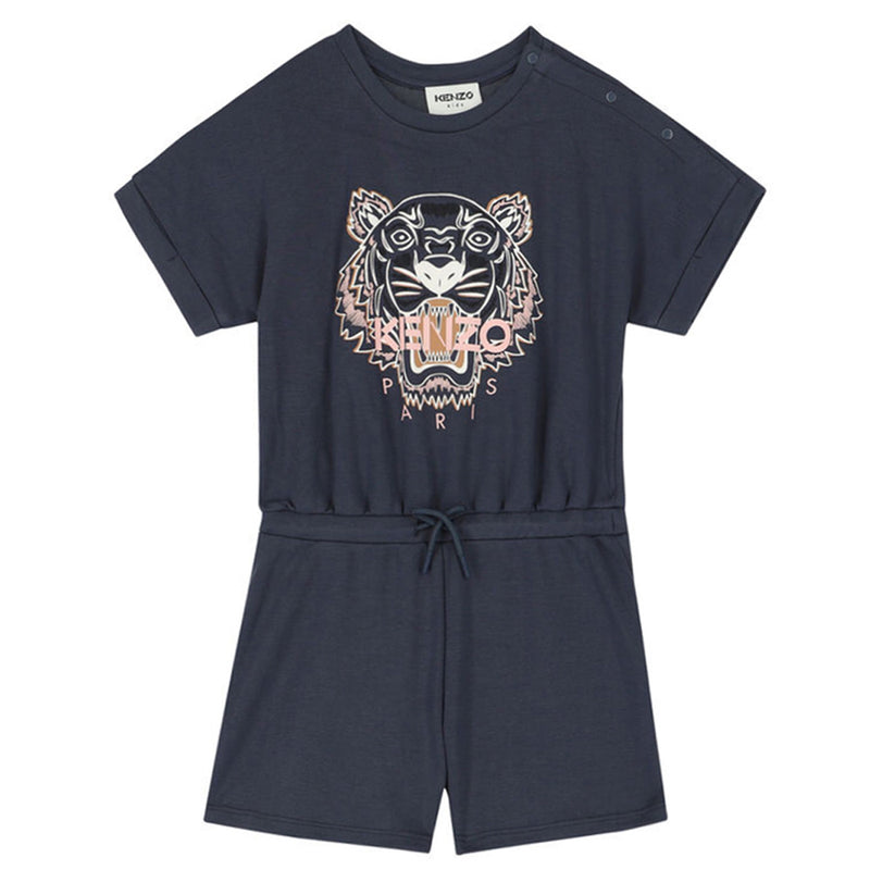 KENZO Women’s Tiger Logo Playsuit Gray Mid Dress