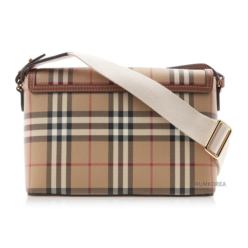 BURBERRY Vintage Check Leather Crossbody Bag for Women