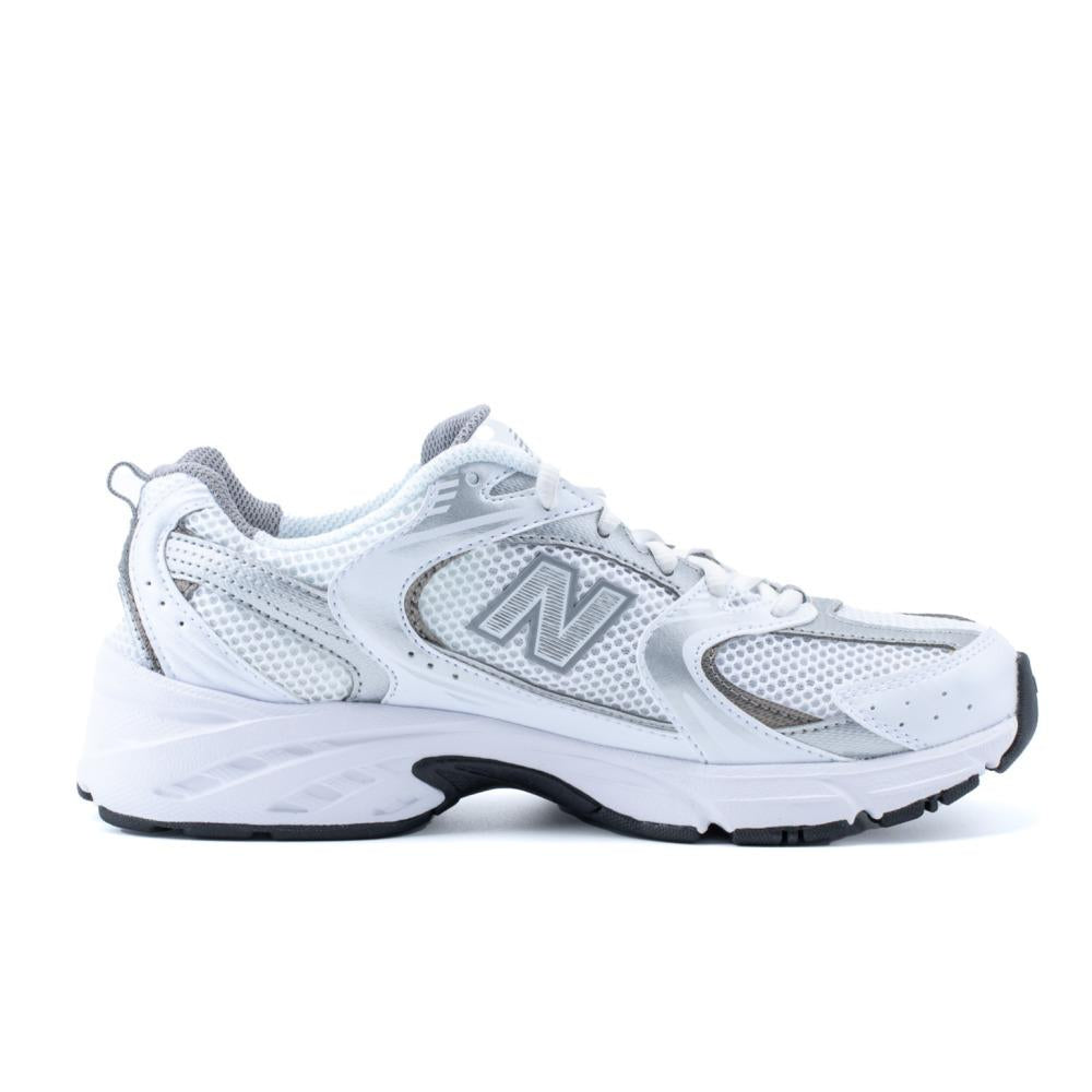 New Balance White Silver 530 Low-Top Sneakers for Men MR530AD