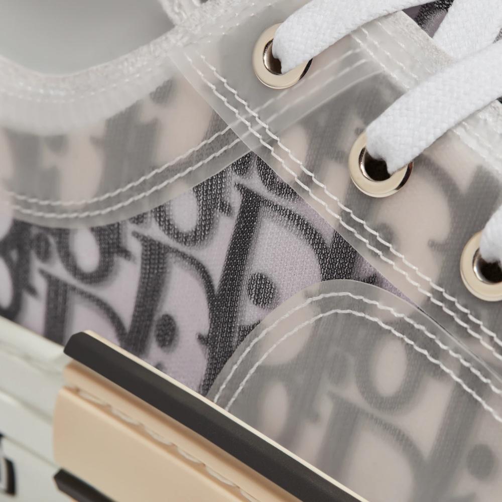 DIOR B23 Low-Top Oblique Canvas Sneakers Gray Unisex 3SN249YJP