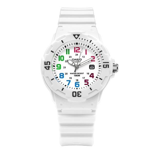 Casio Unisex Analog Watch White Resin Band