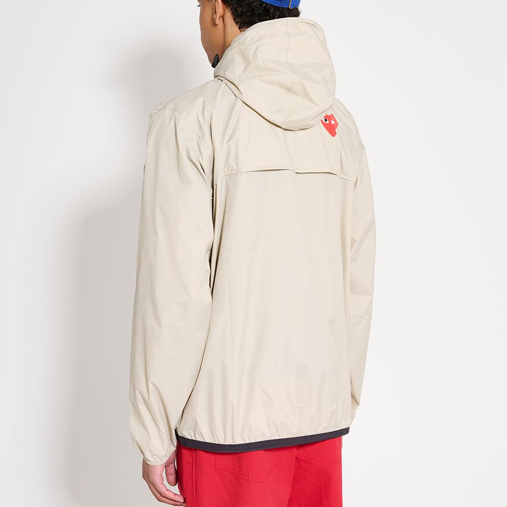 Comme des Garcons x K-Way Beige Unisex Anorak Jacket AZ J502 051 3
