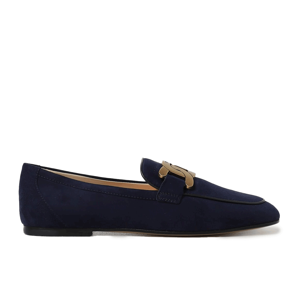 Tods Gommino Suede Chain Loafers for Women XXW79A0DD00D8W U824