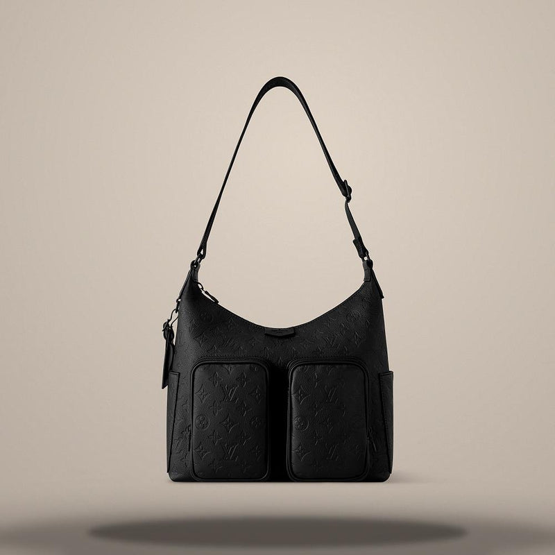 Louis Vuitton Hobo Cargo Black Tote Bag M14778