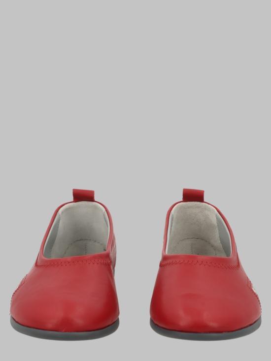 Paloma Wool Black Leather Ballet Flats WY0002251 RED DOM