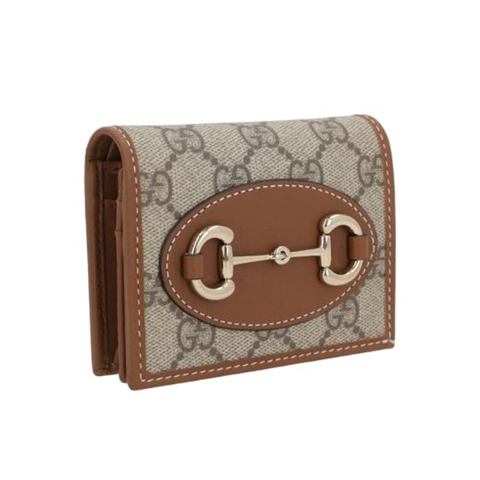 GUCCI Horsebit 1955 Leather Card Coin Small Wallet