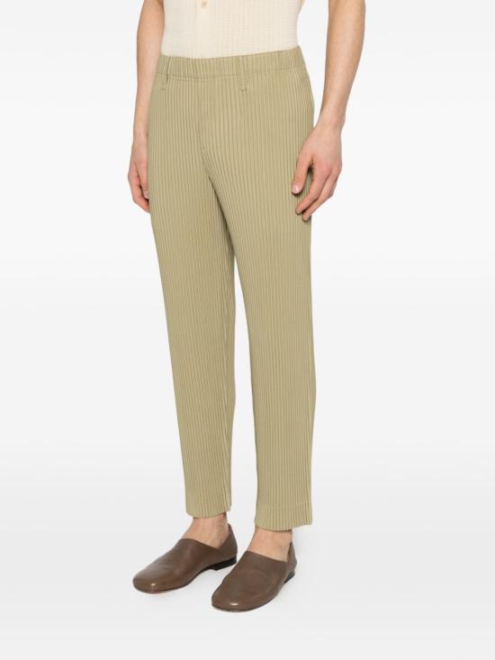 Issey Miyake Homme Plissé Straight Pants for HP66JF15368 CT ROCK GREEN GRAY DOM