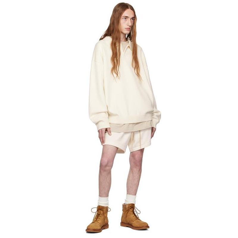 Fear of God Essentials Small Logo Ivory Sweat Shorts Unisex