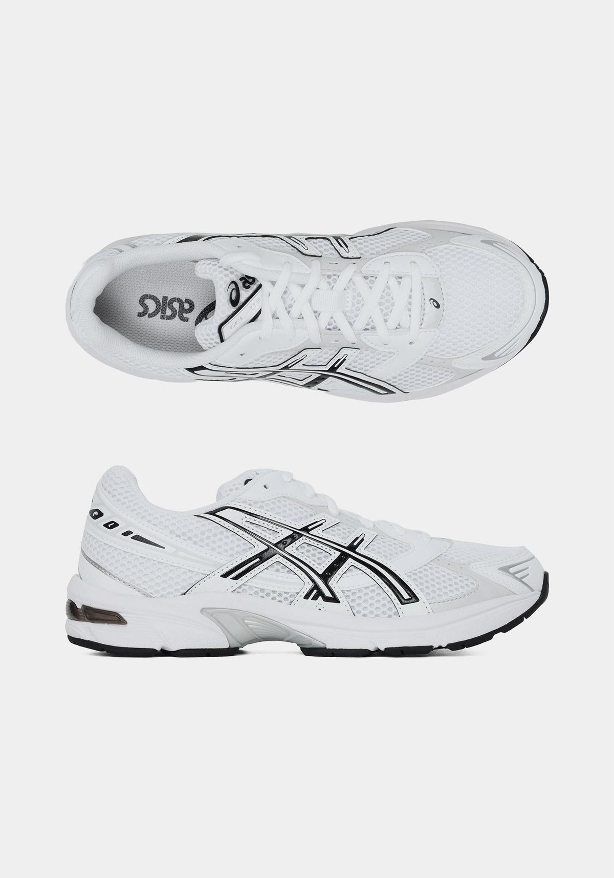 Asics White Black GEL-1130 Low-Top Sneakers