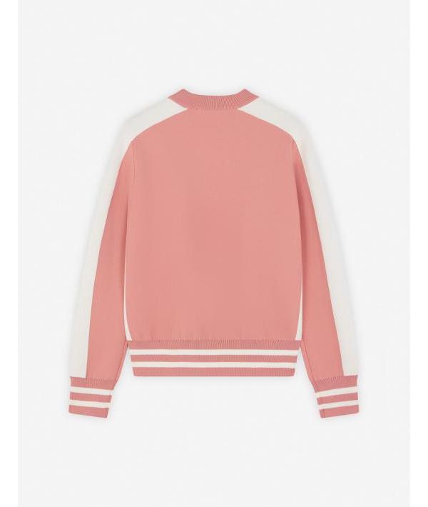 Maison Kitsune Flash Fox Logo Crewneck Sweatshirt - Pink Cot NW00803 KM0327 P634