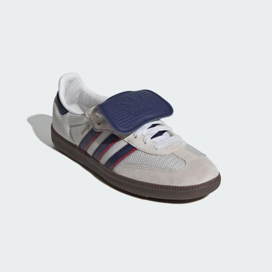 Adidas White Low-Top Sneakers Men’s Leather Lace-Up Shoes