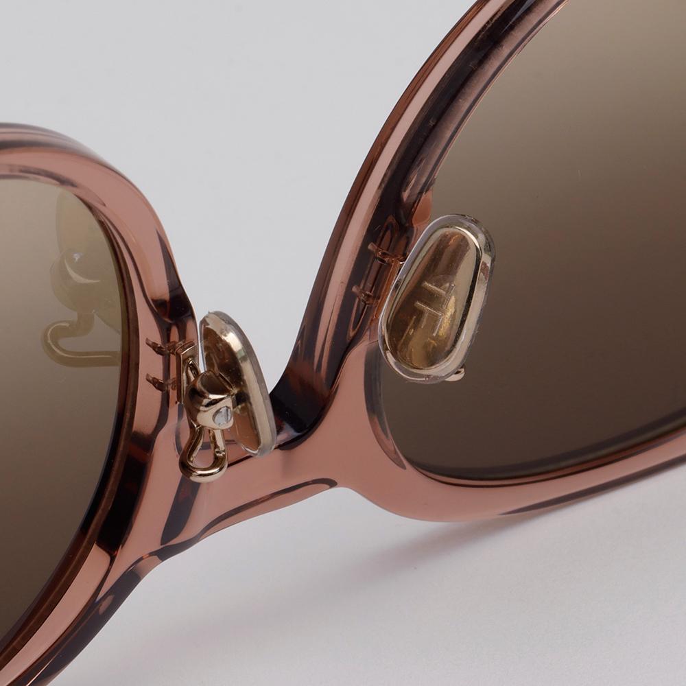 TOM FORD Round Transparent Burgundy Acetate Sunglasses Asian Fit TF1134K 45F