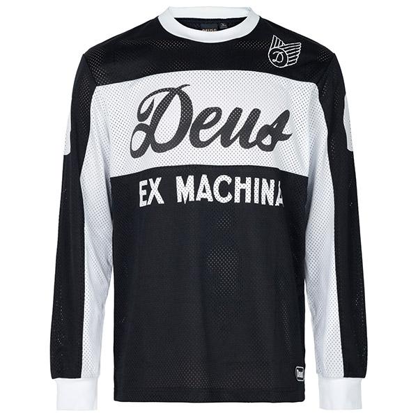 Deus Ex Machina Black Saber Moto Jersey Long Sleeve T-Shirt D261 MLT164