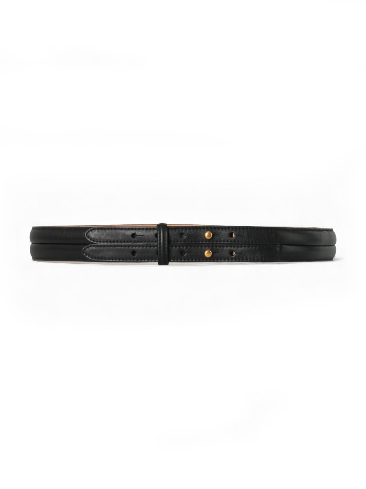 Dries Van Noten Split Leather Belt Black Unisex 242011403199900