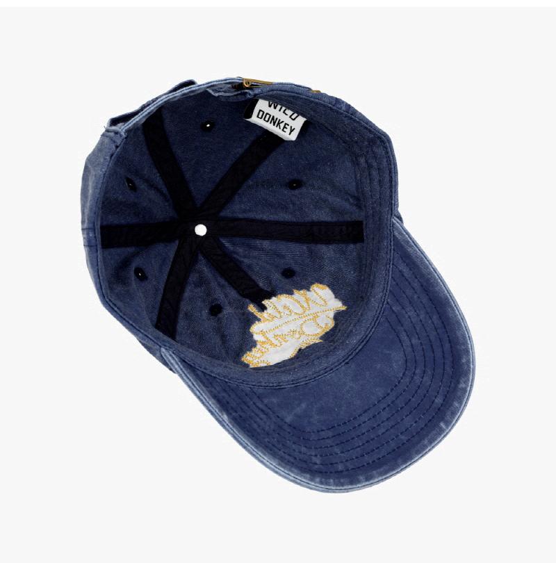 Wild Donkey Vintage Blue Unisex Baseball Cap