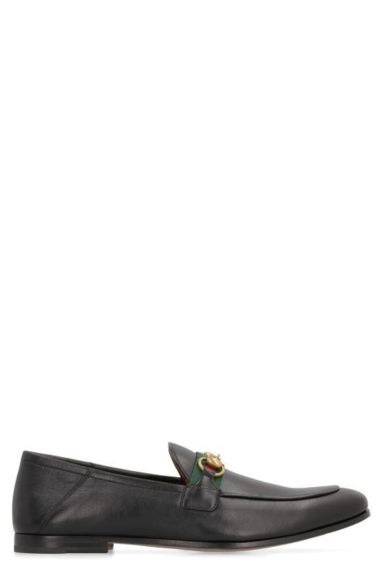 GUCCI Black Leather Loafers for Men 581513 DLCC01078