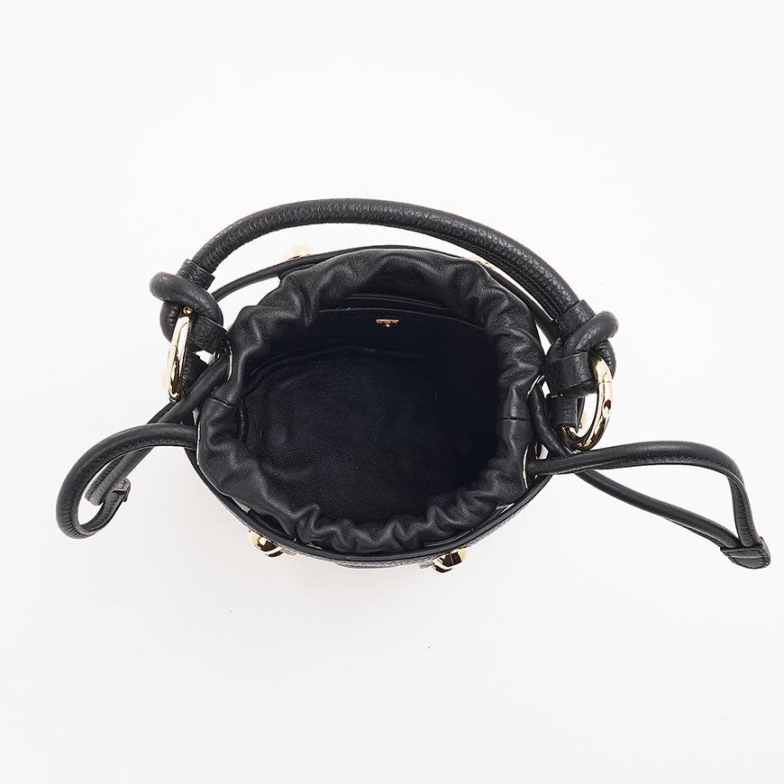 Ferragamo Cage Small Shoulder Bag for Women 21 1488 NERO 0752649