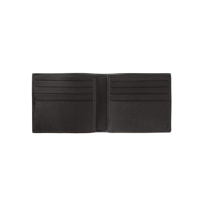 GUCCI Beige GG Supreme Web Bifold Wallet 408827 KHN4N 9791