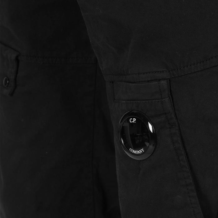 CP Company Black Lens Badge Zip Cargo Pants
