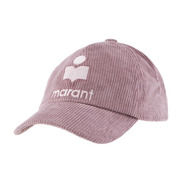 Isabel Marant Tyrone Logo Embroidered Corduroy Cap Unisex Navy