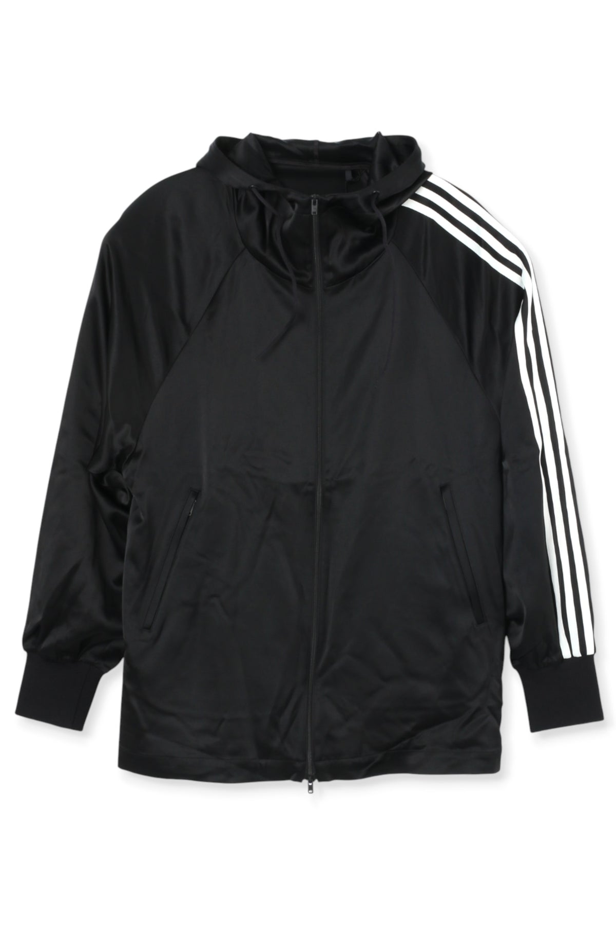 Y-3 Tech Silk Zip Hooded Jacket Black