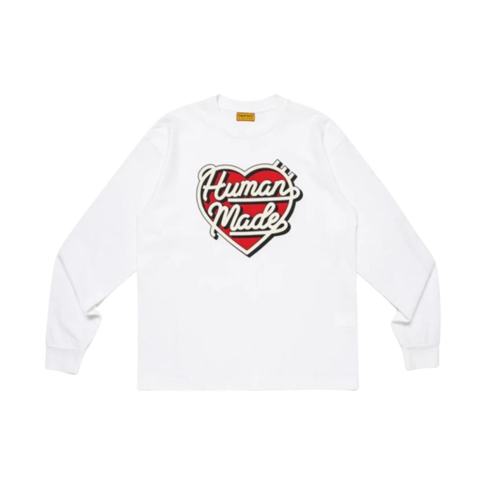Humanmade Heart Graphic Long Sleeve T-Shirt White HM29 CS021