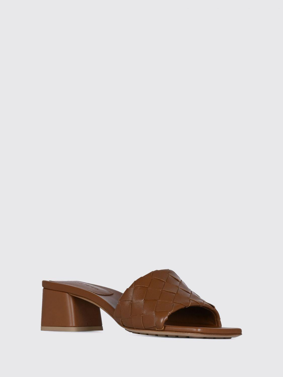 Bottega Veneta Brown Leather Strappy Sandals