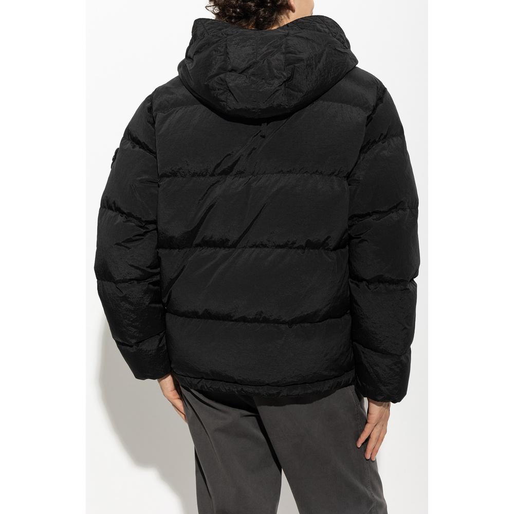 STONE ISLAND Nylon Metal Down Jacket Men Black