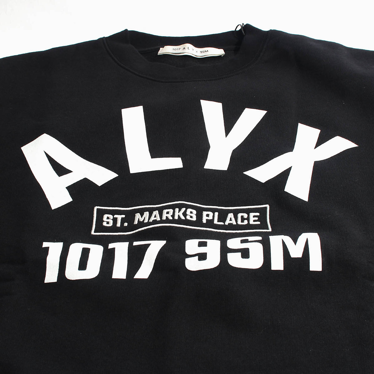 ALYX Men's Logo Print Black Sweatshirt AAUSW0184FA01 001