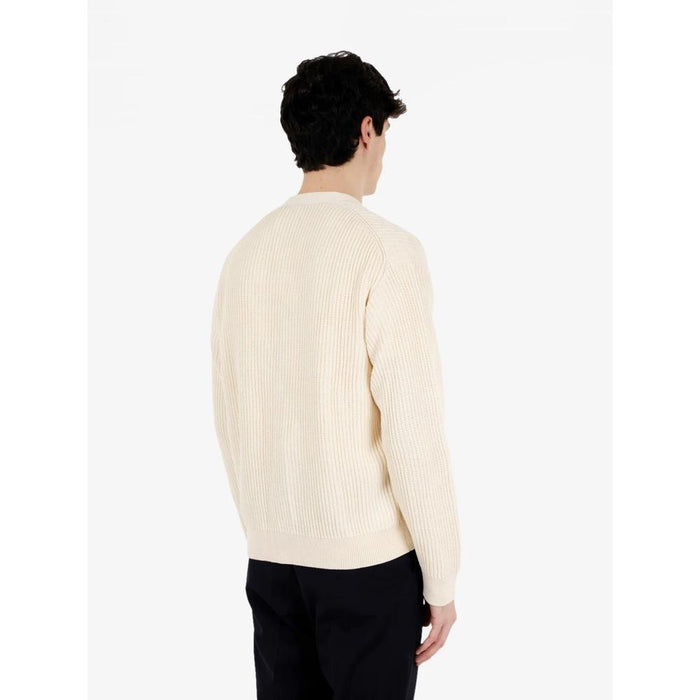 Maison Kitsune Bold Fox Head Logo Men’s Cardigan Navy Knit
