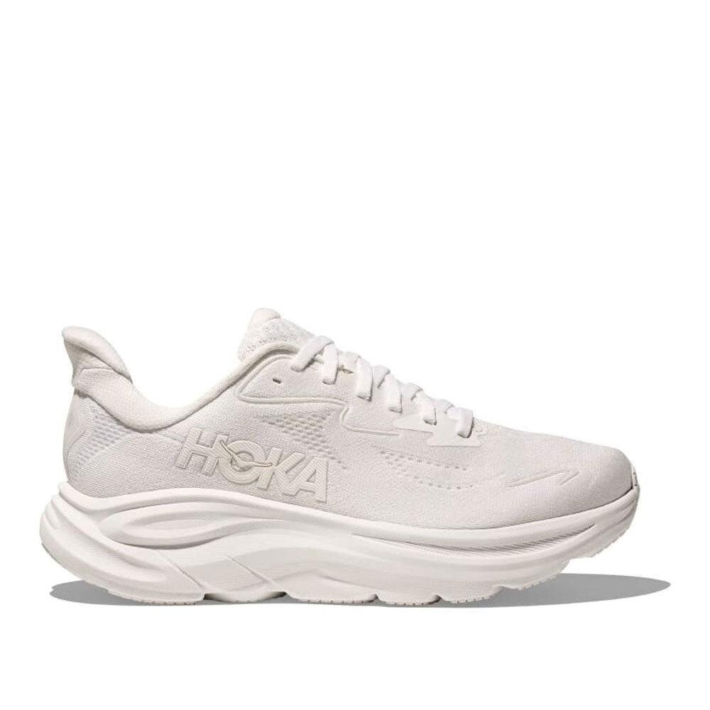HOKA Clifton 10 Wide Women’s Running Shoes Low-Top Sneakers White 1162050 WWH