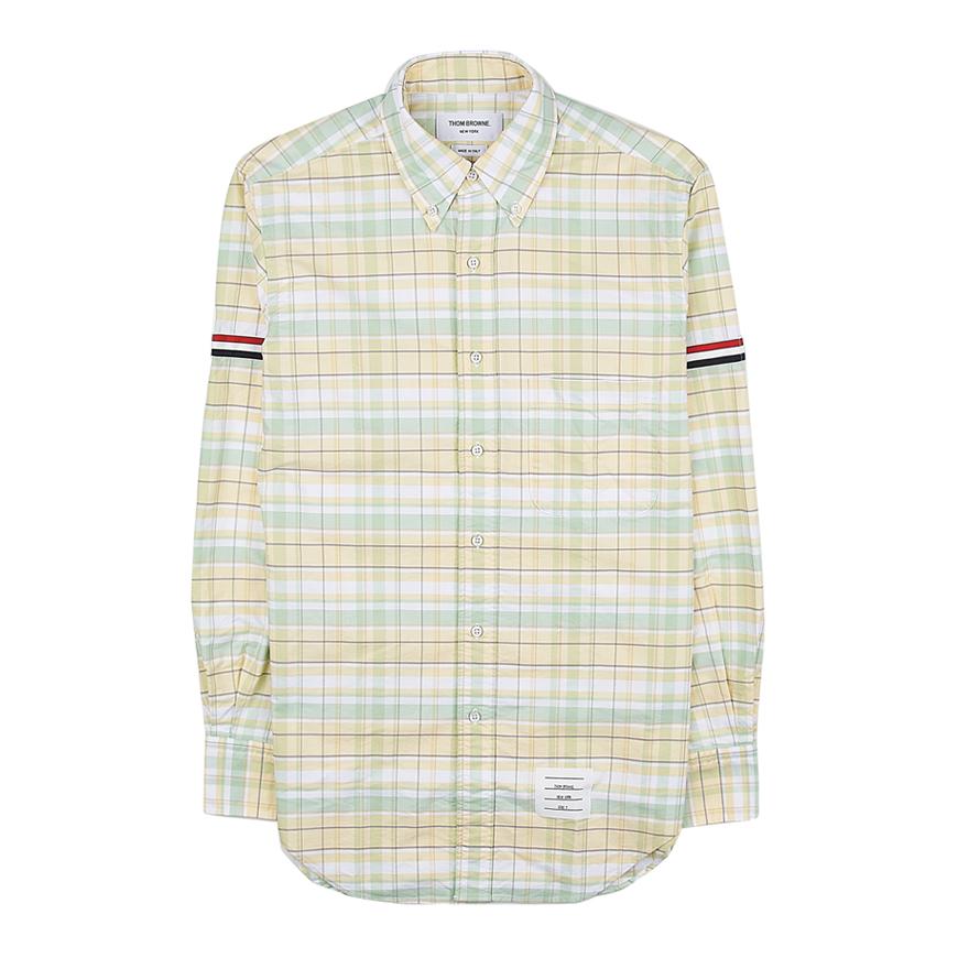 THOM BROWNE Oxford Armband Long Sleeve Shirt Navy Men
