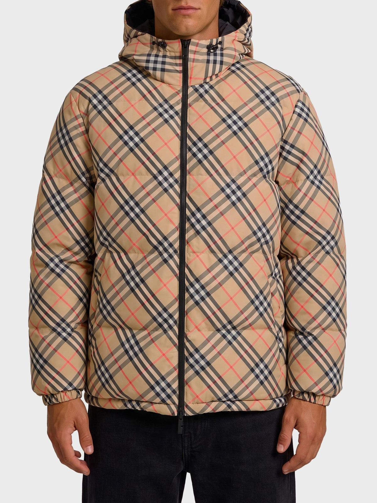 BURBERRY Casual Jacket Black Men’s Zip Front Lightweight Jacket