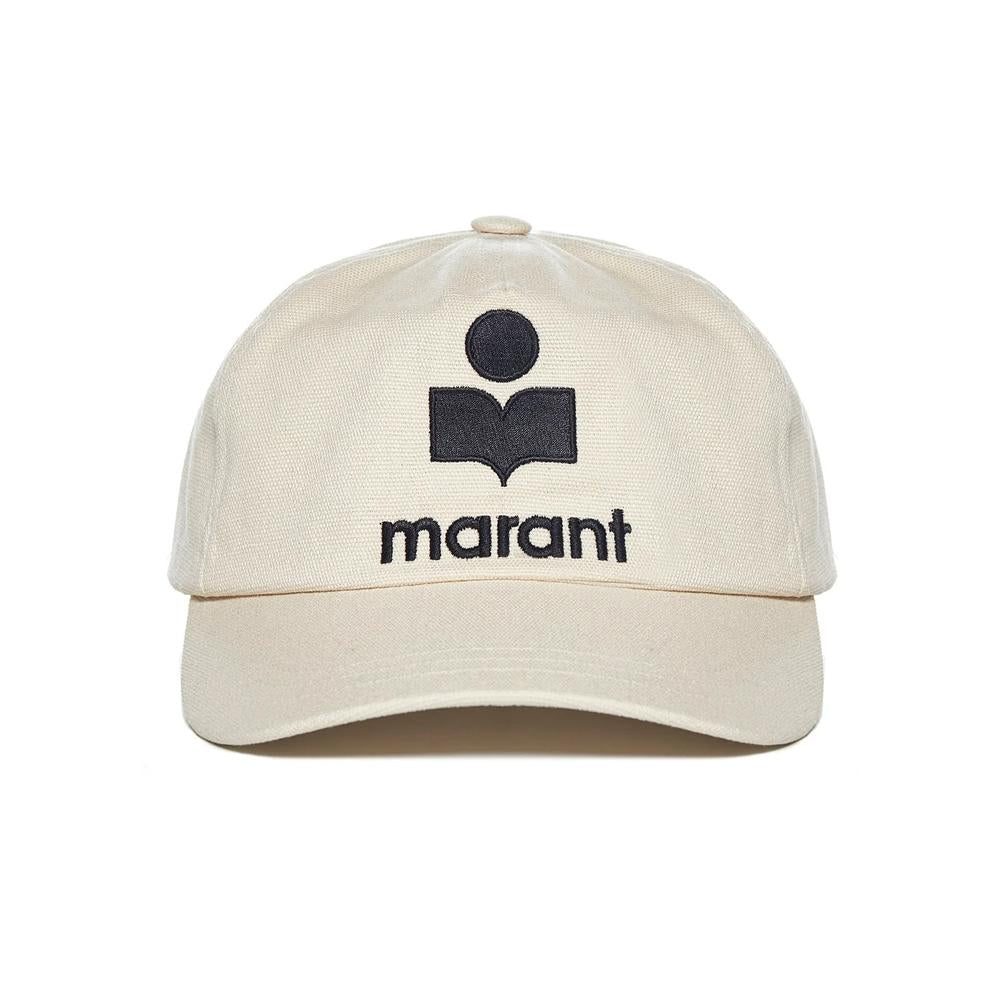 Isabel Marant TYRONYH Embroidered Black Cotton Cap